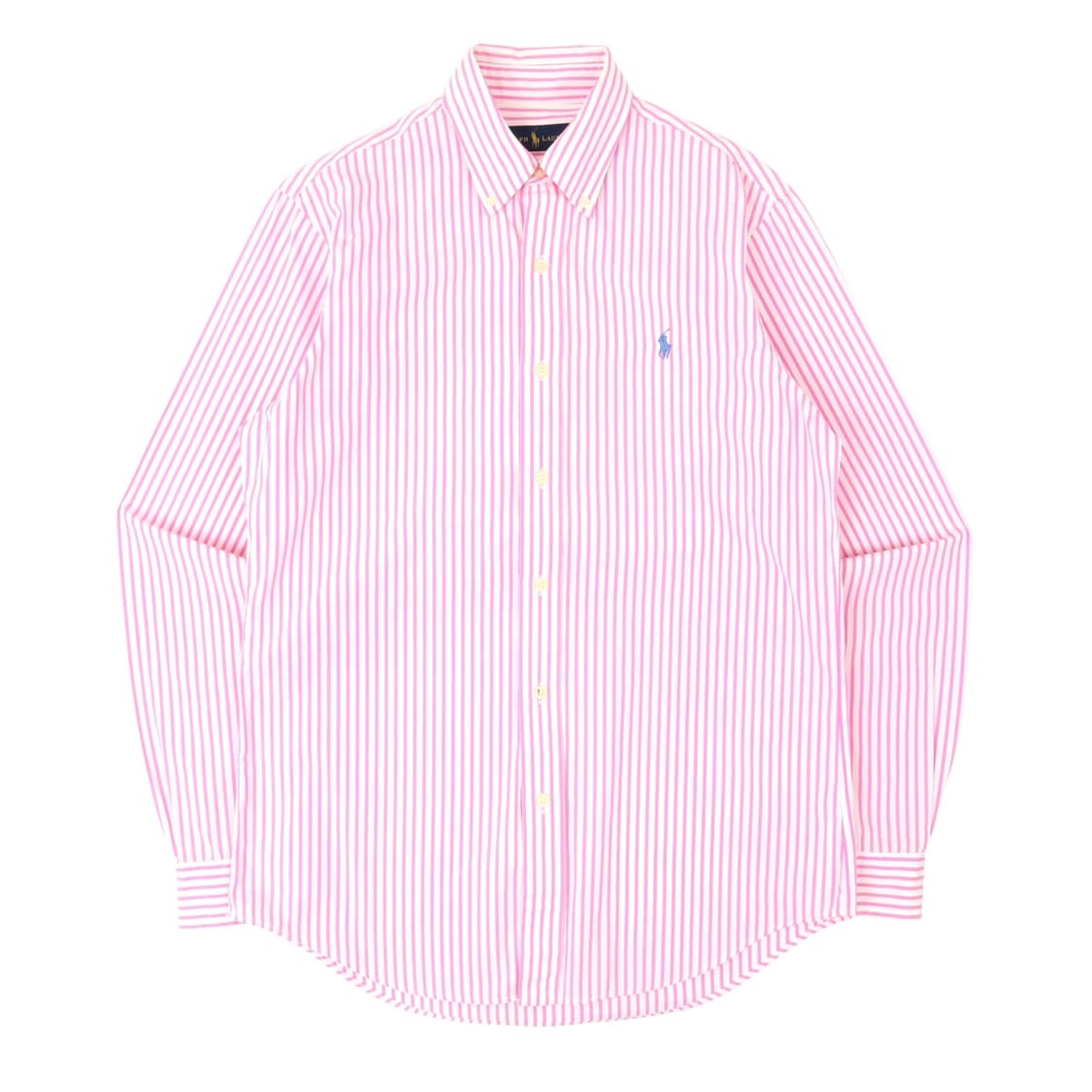 폴로 랄프로렌 라이트 핑크 스트라이프 코튼 셔츠 상품이미지1