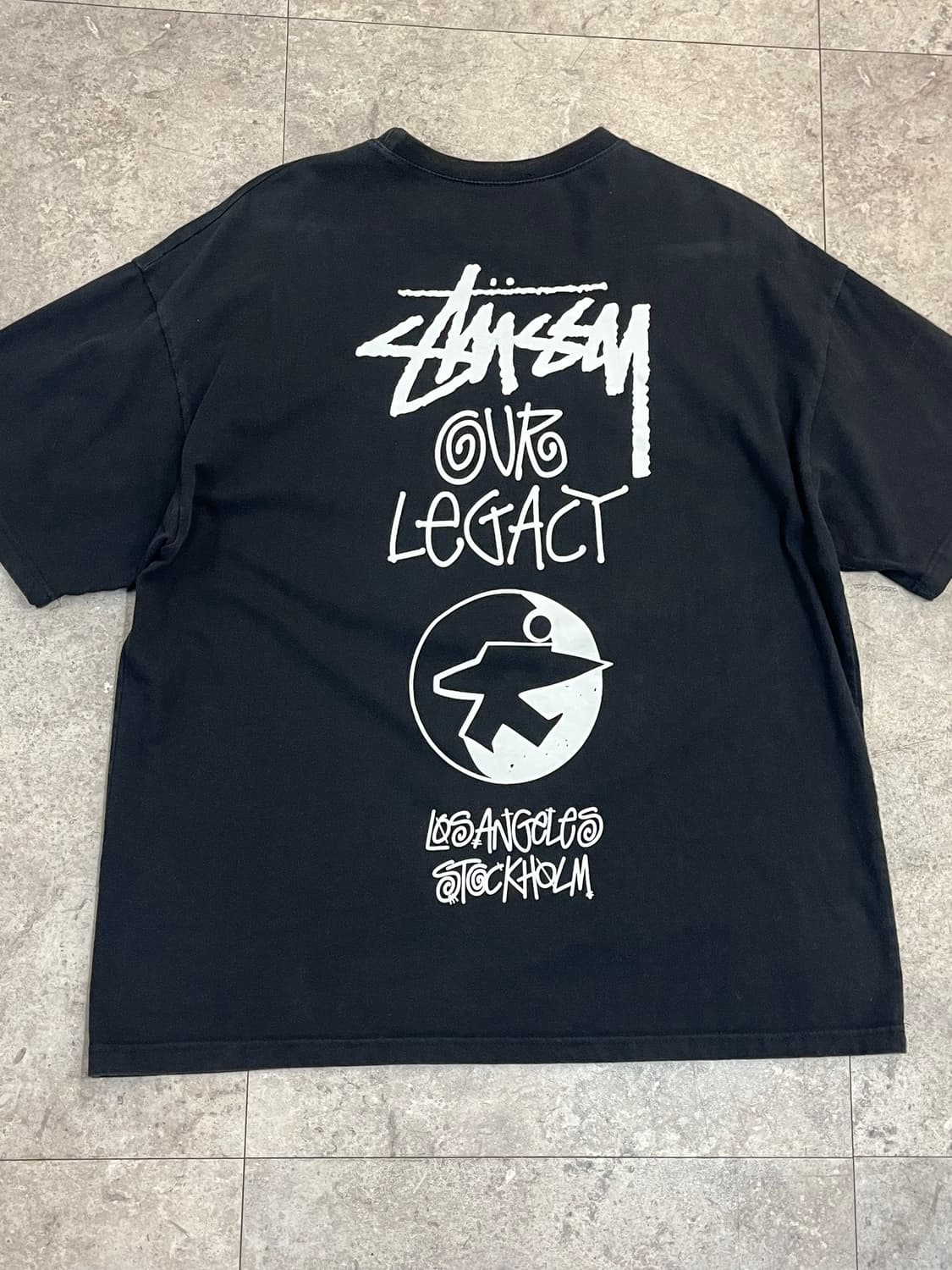 스투시X아워레가시 서프맨 반팔티 블랙 #csz3324 상품이미지6