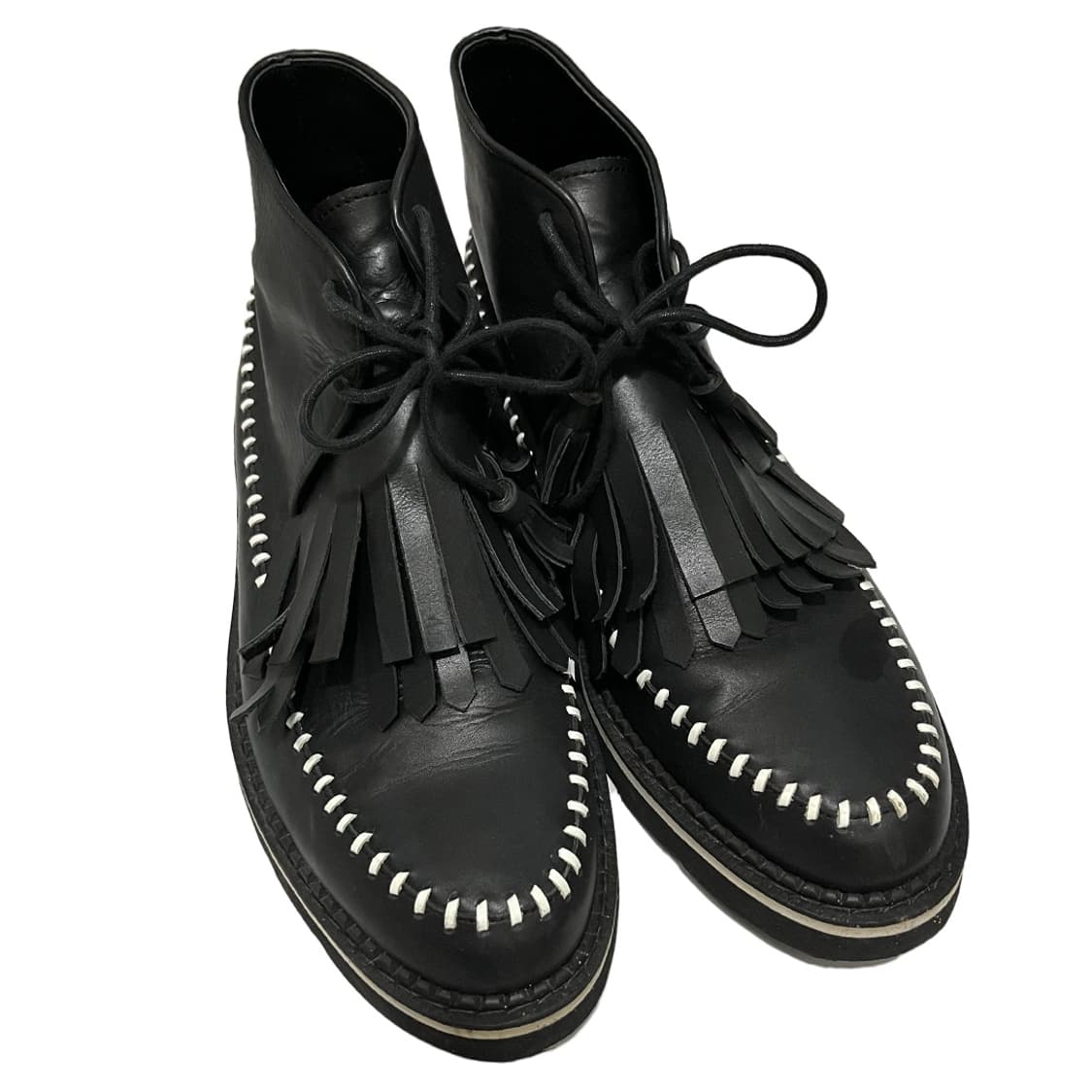 Zoorassic 블랙 프린지 태슬 부츠 상품이미지1