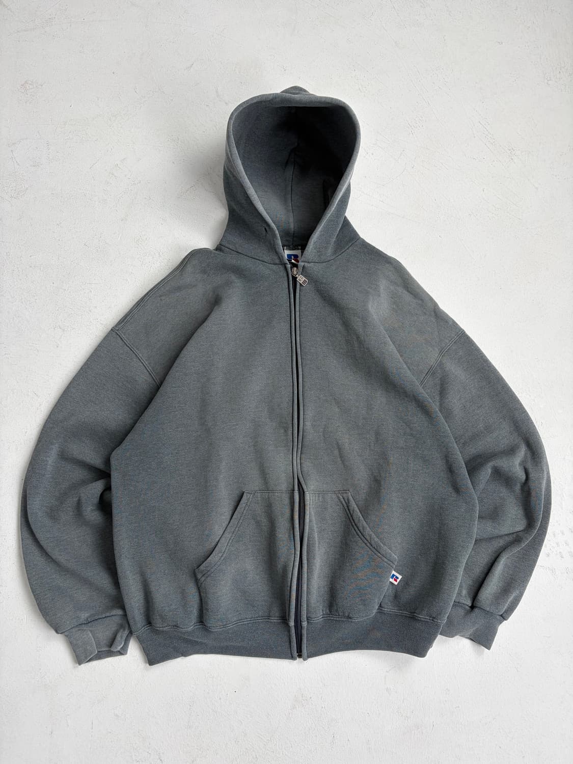 90s Russell Zip Up Hoodie (charcoal) 상품이미지1
