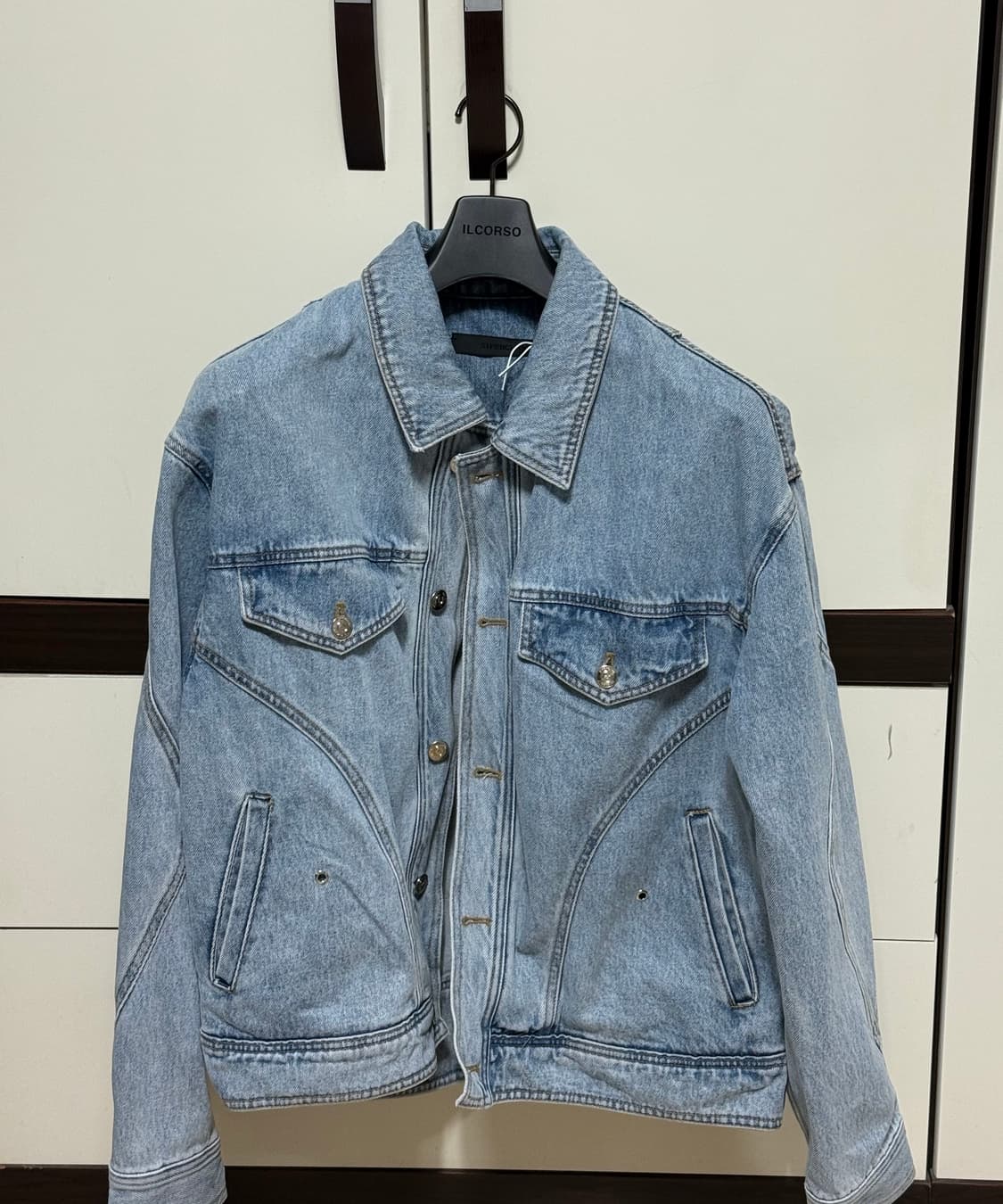 Tunnel Lining denim Jacket 라이트블루 자켓 상품이미지2
