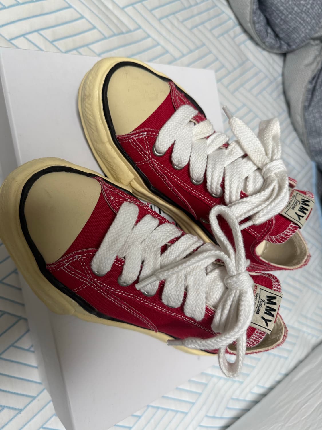 메종 미하라 야스히로 피터슨 VL OG 솔 캔버스 레드 39 상품이미지3