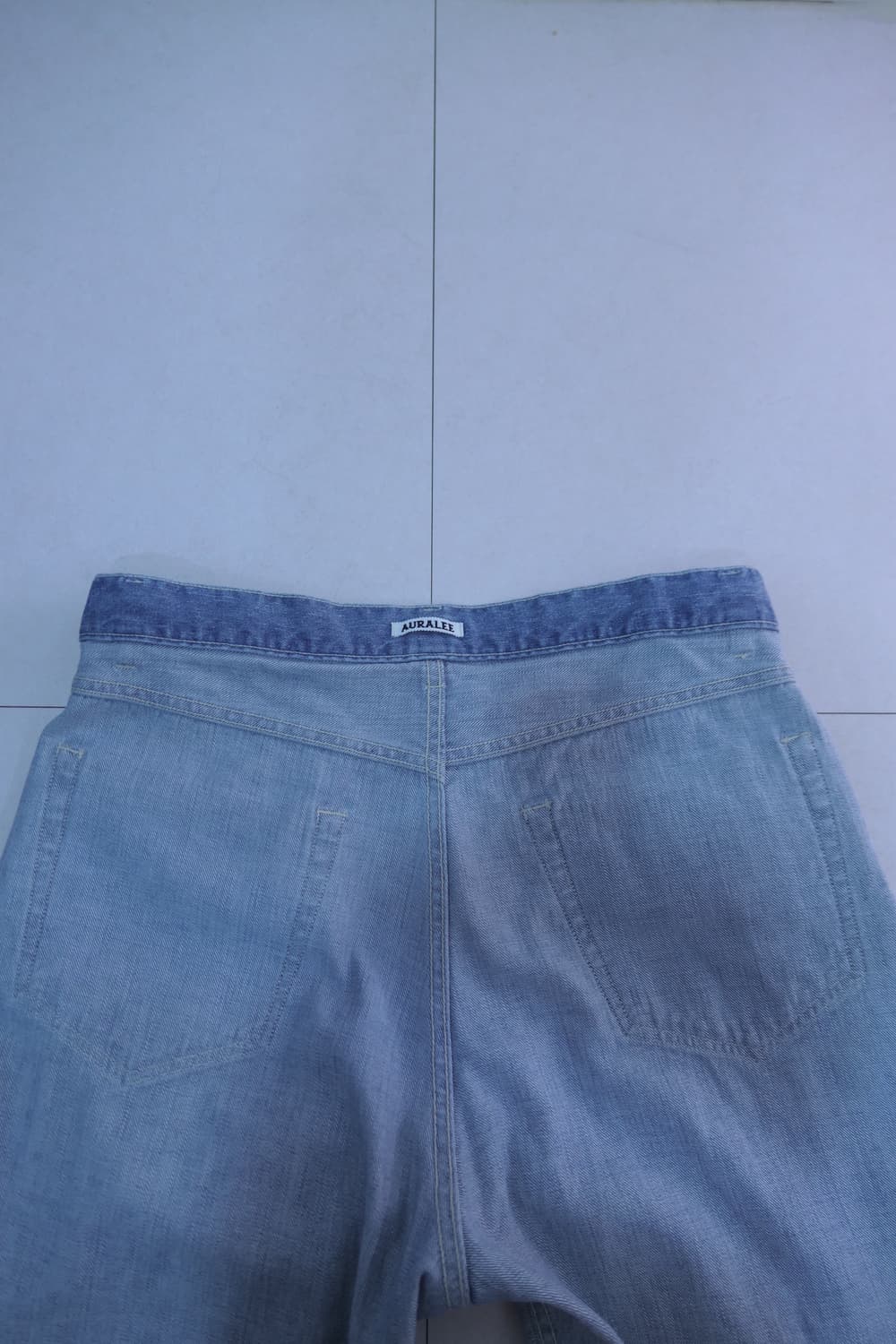 오라리 24SS 셀비지 페이디드 라이트 데님 4 상품이미지4