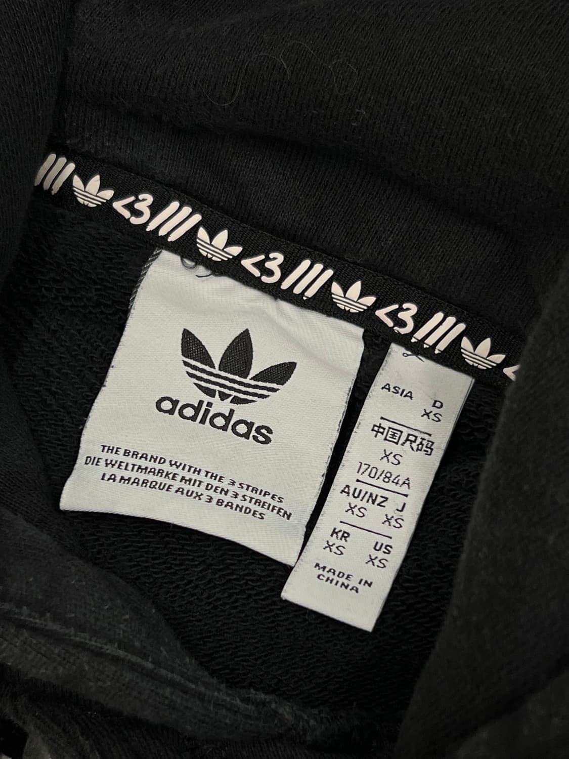 (XS) 아디다스 오리지날 올드스쿨 빅 프린팅 후드 티 상품이미지3