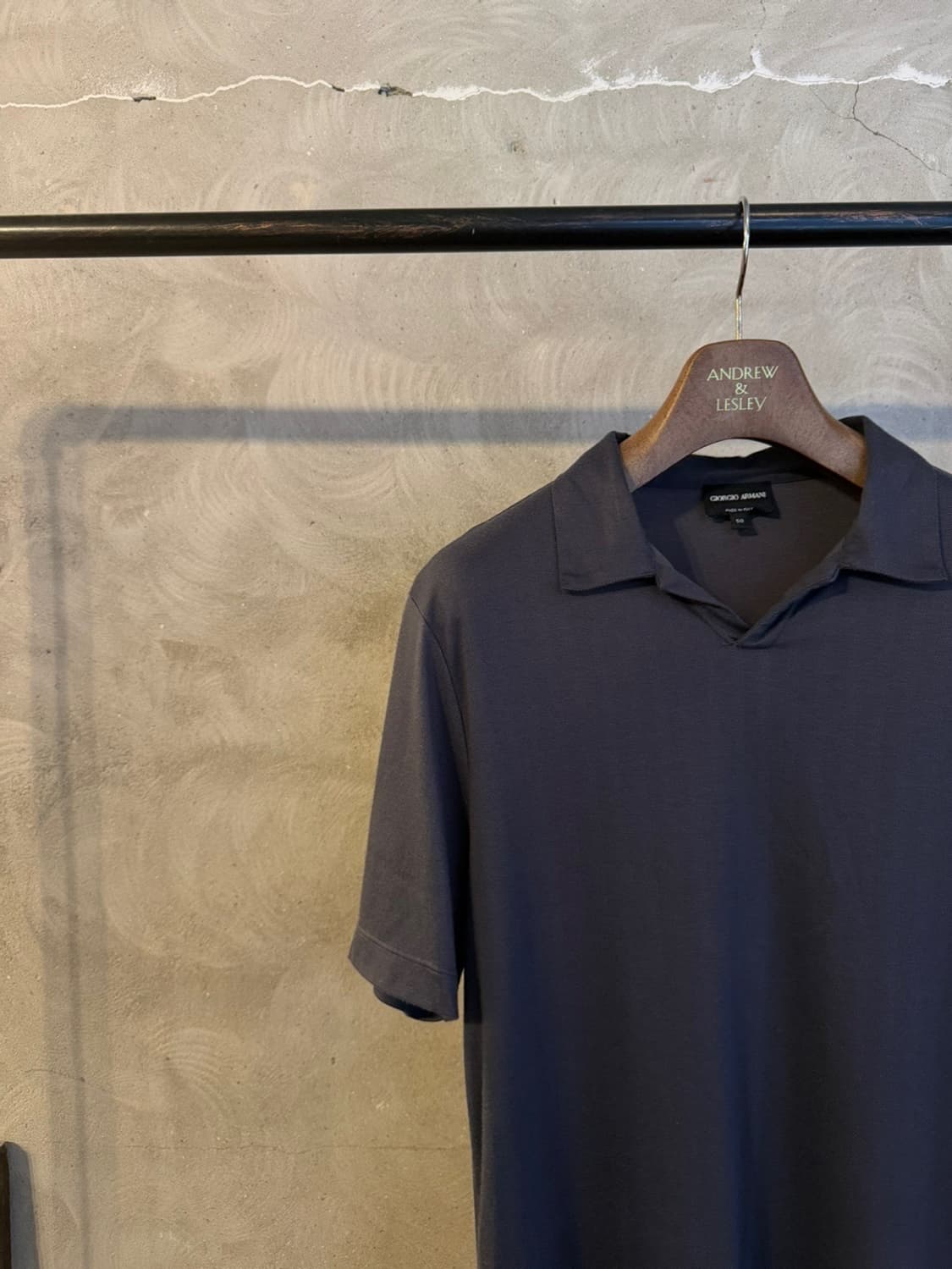 조르지오 아르마니 블랙라벨 오픈칼라넥 티셔츠 100 상품이미지2