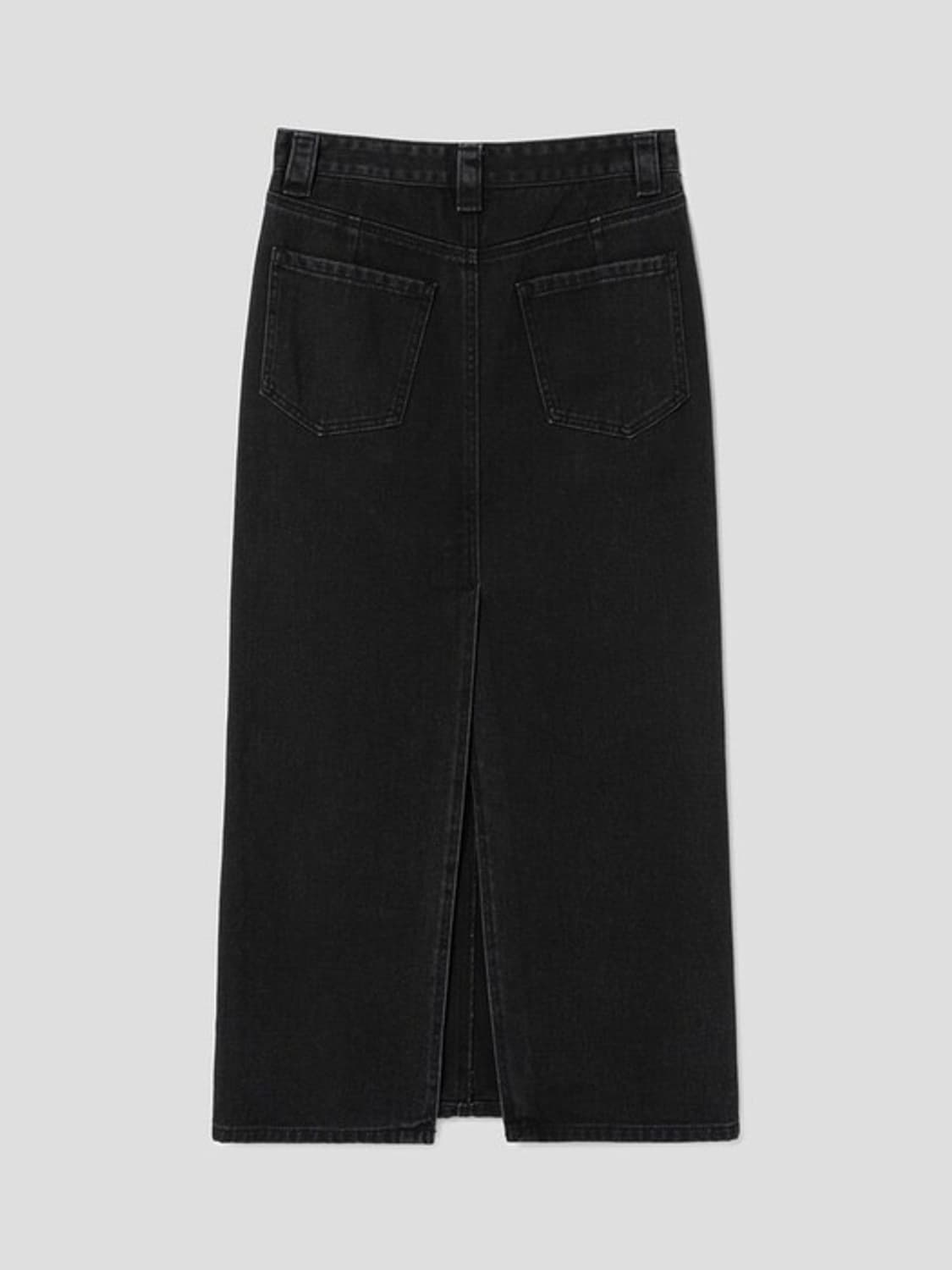 디애퍼처 코튼 미디스커트 블랙 m 상품이미지4