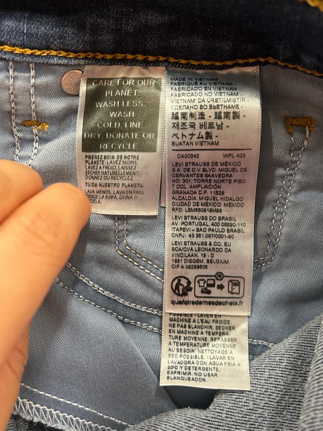 리바이스 312 쉐이핑 슬림 청바지 26 상품이미지5