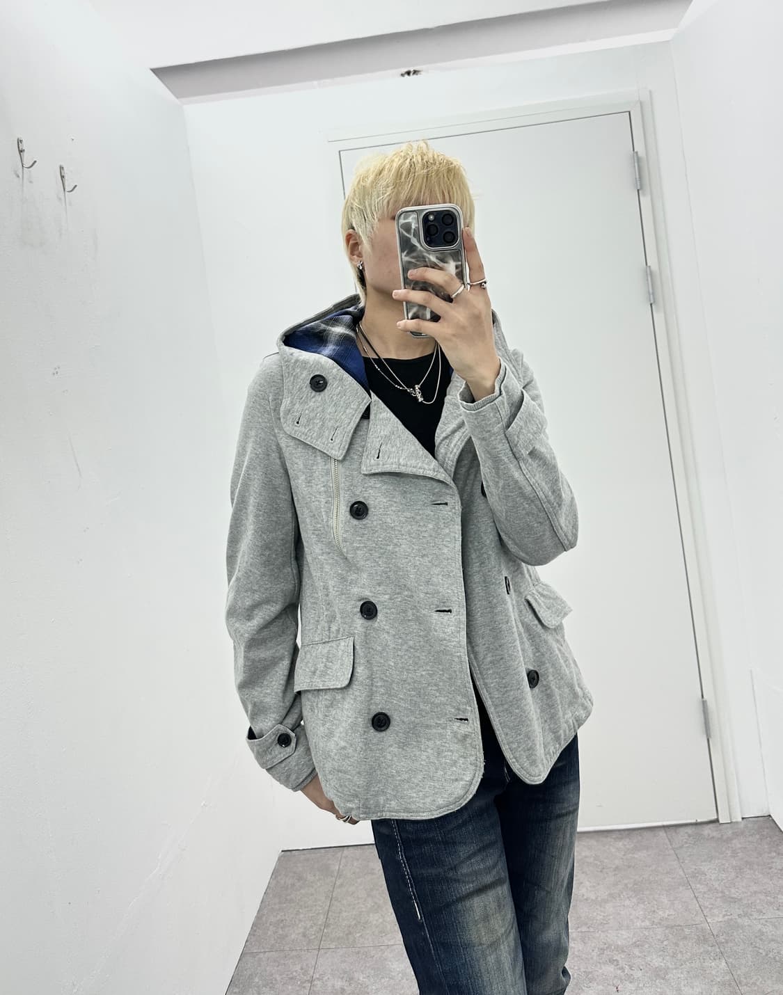 Ships jet blue double buttoned cotton  상품이미지8