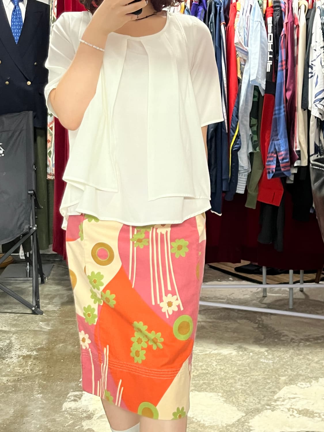 Marc jacobs 마크제이콥스 플라워 코튼 스커트 상품이미지2