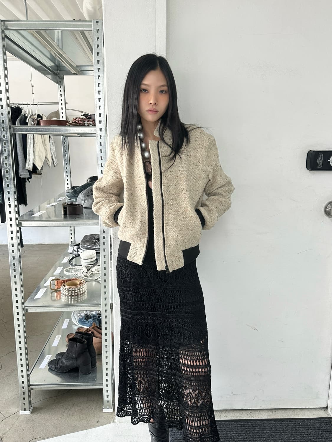 랄프로렌 레이스 니트 롱 드레스 상품이미지3