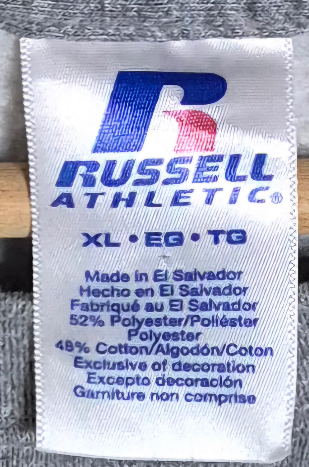 XL ) RUSSELL 러셀 그레이 기모 맨투맨  상품이미지3