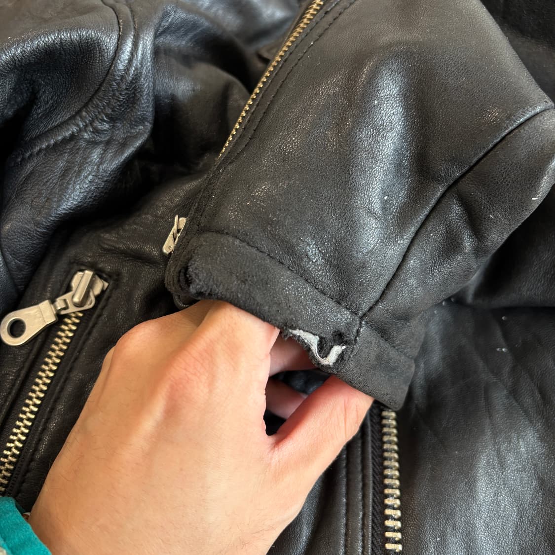 할리데이비슨 정품 더블 라이더 플레임 양가죽 자켓 상품이미지8