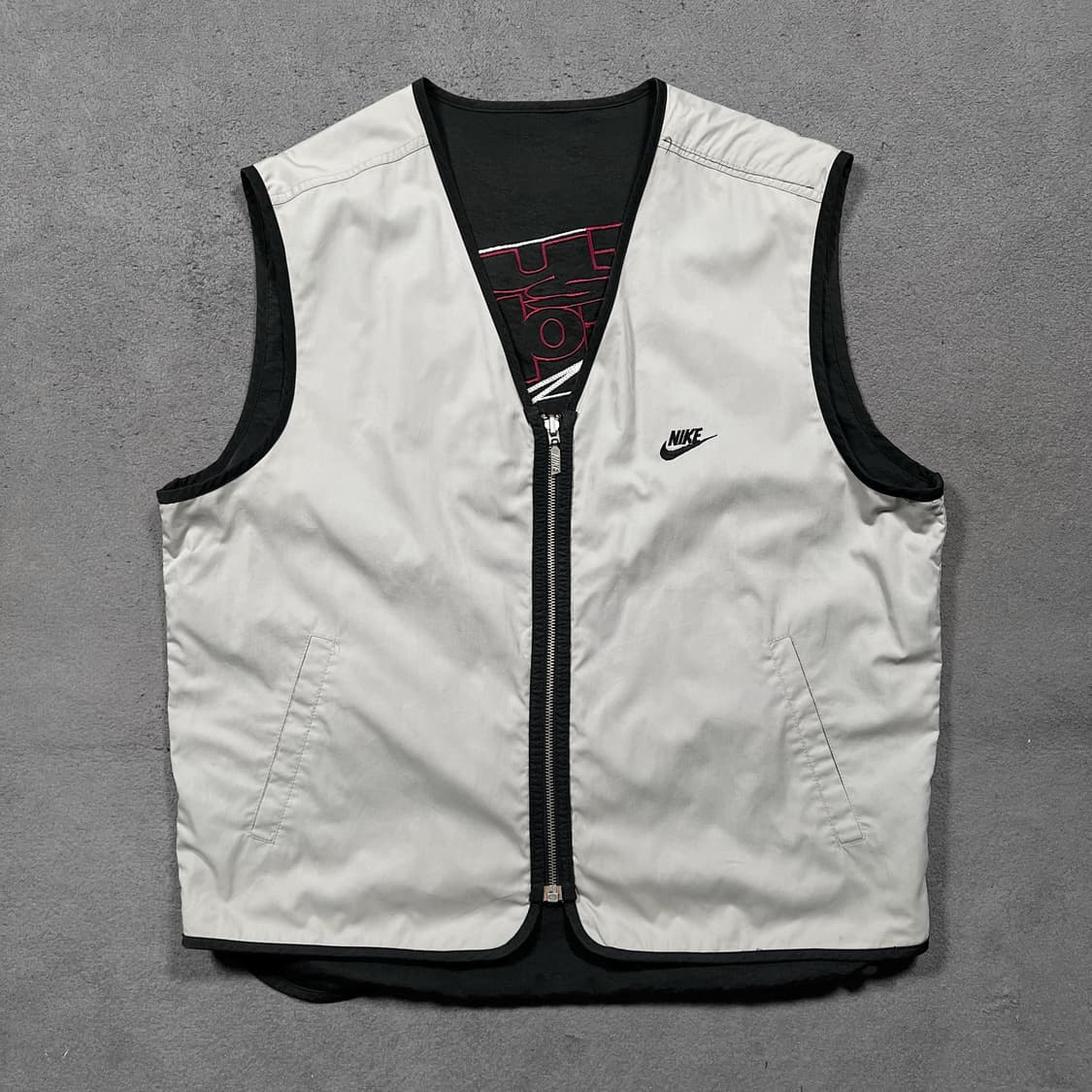 90's Nike 나이키 올드스쿨 리버시블 베스트 자켓 상품이미지4