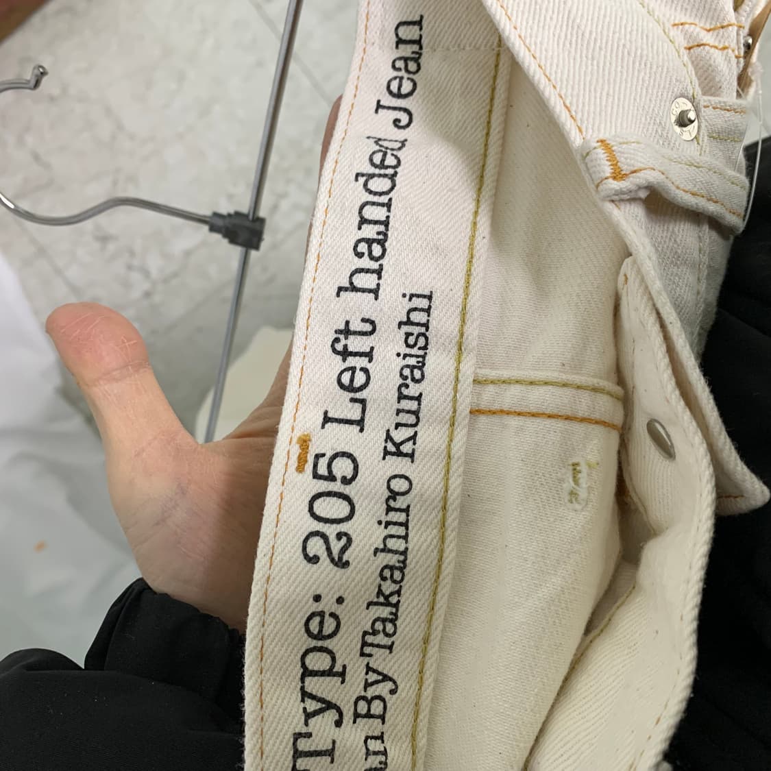 빈티지 리바이스 생지 아이보리 데님 코튼 팬츠 면바지 29인치 상품이미지6