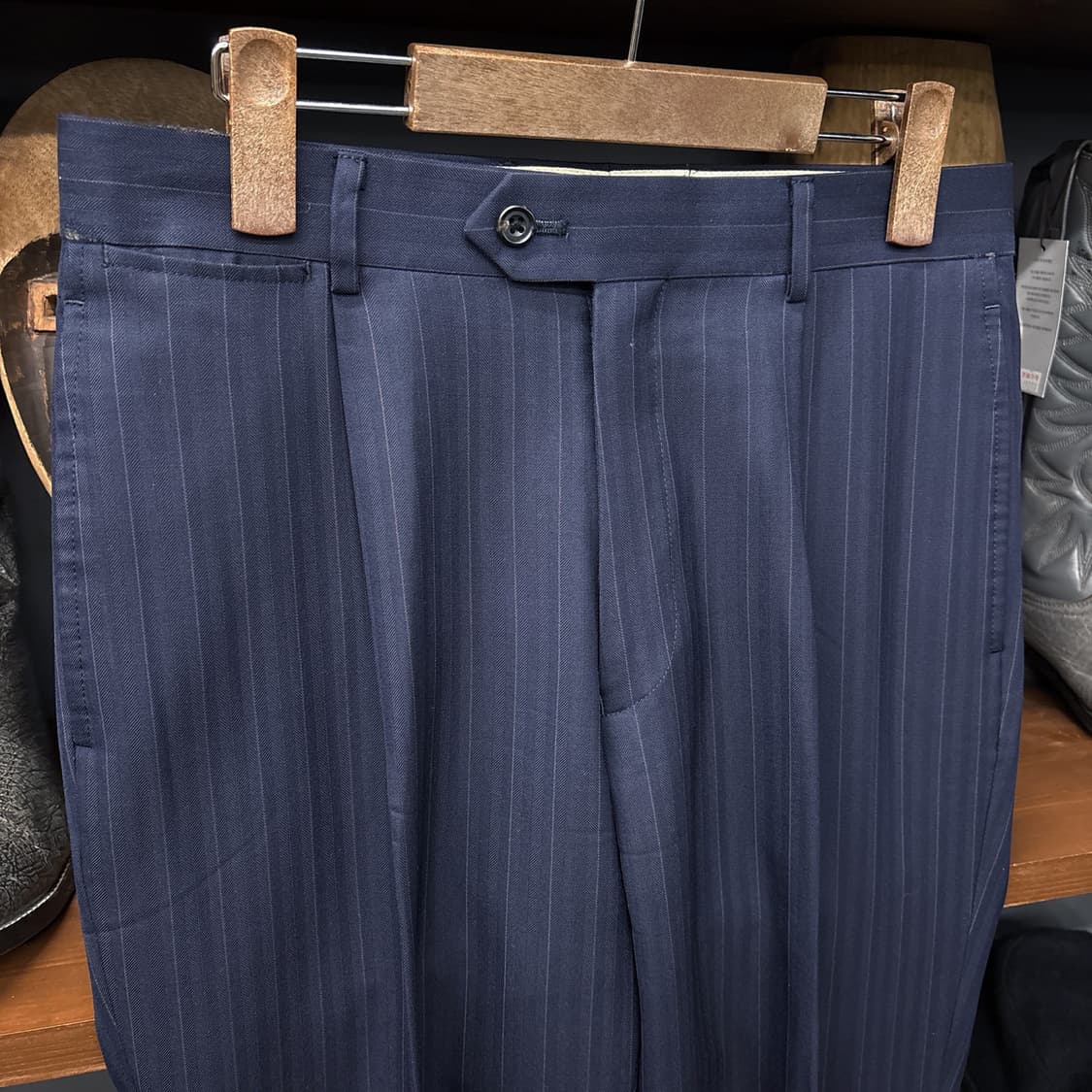 J.PREES 헤링본 스트라이프 쓰리버튼 프레피 울 수트 셋업 N618 상품이미지9