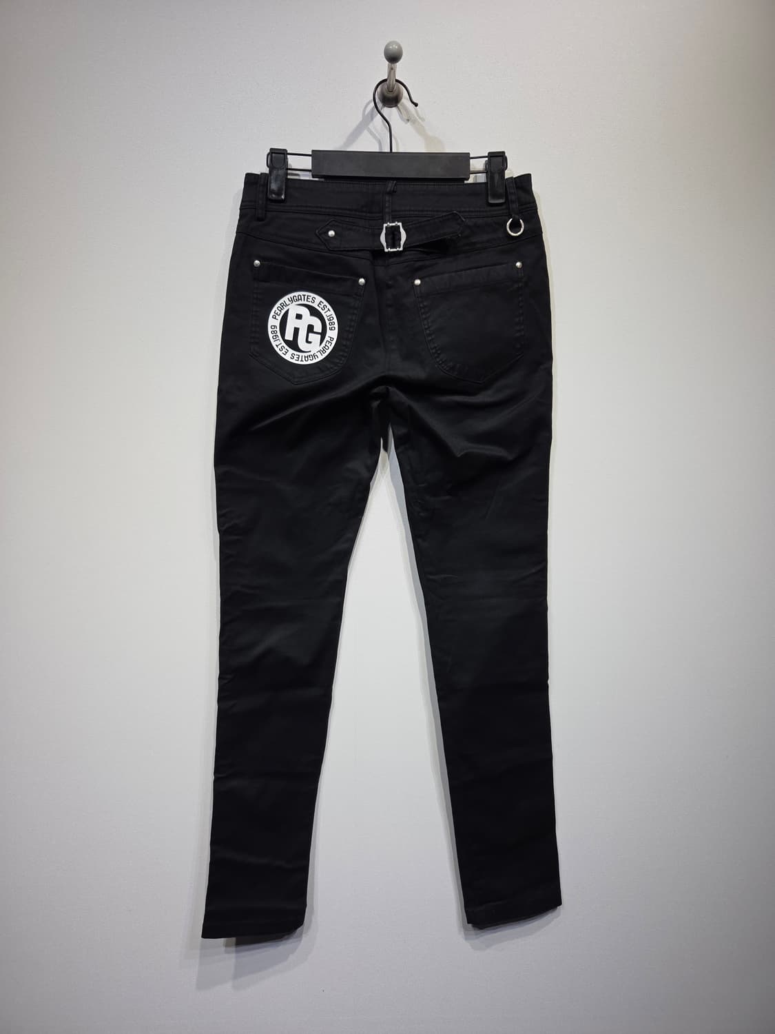 PEARLY GATES 파리게이츠 89로고 슬림핏 팬츠 블랙 상품이미지5