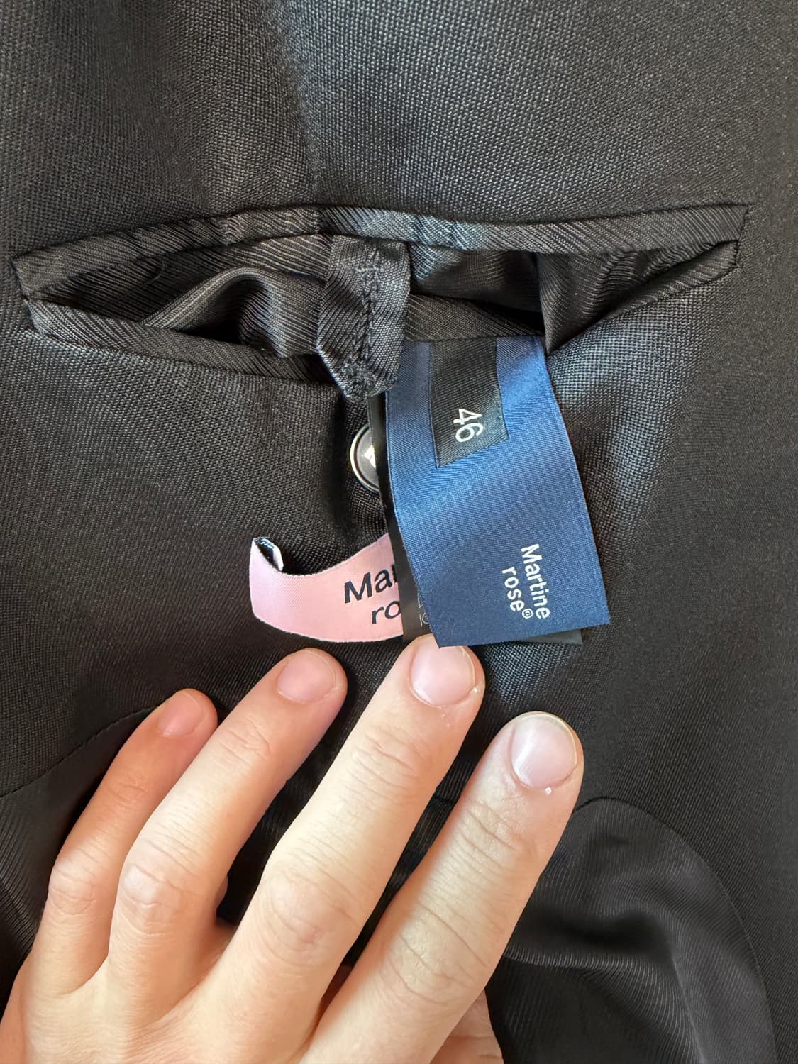 마틴로즈 트위스트 랩 블레이저 오버사이즈 자켓(46) 상품이미지6