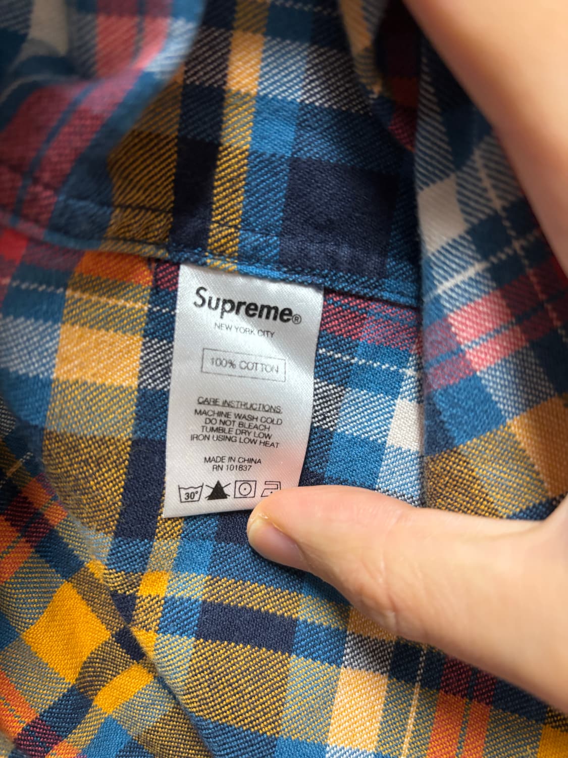 [M] 슈프림 라이트웨이트 플란넬셔츠 멀티 상품이미지5