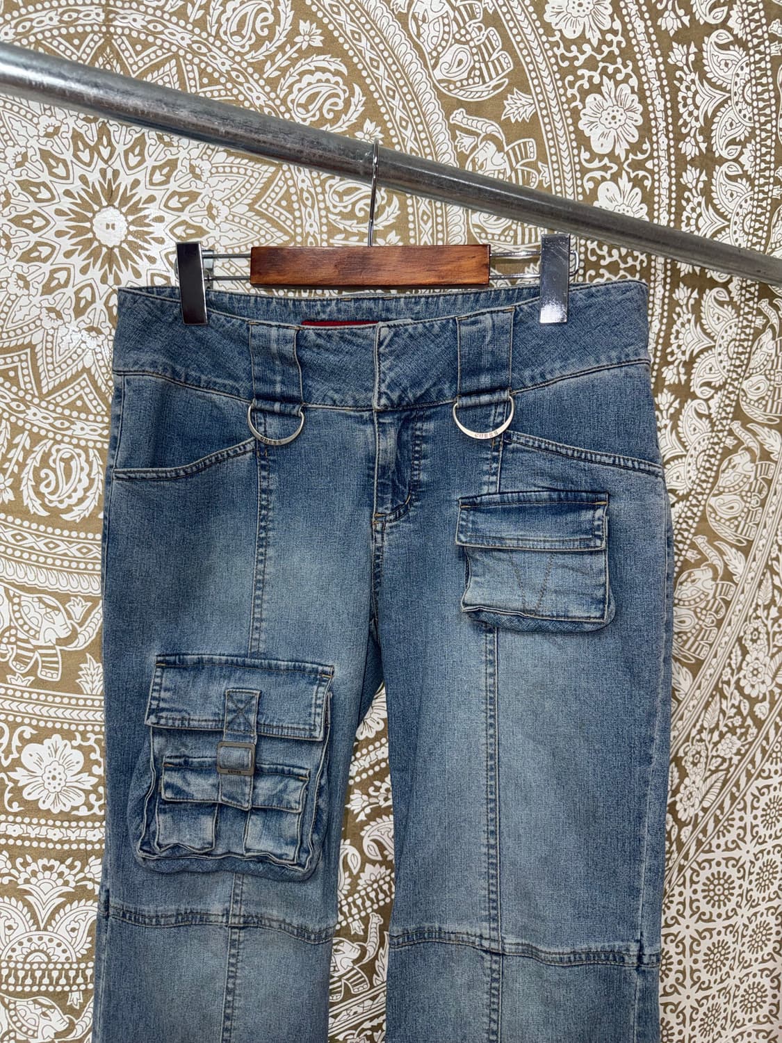 게스 여성 포켓 카고 데님팬츠  상품이미지4