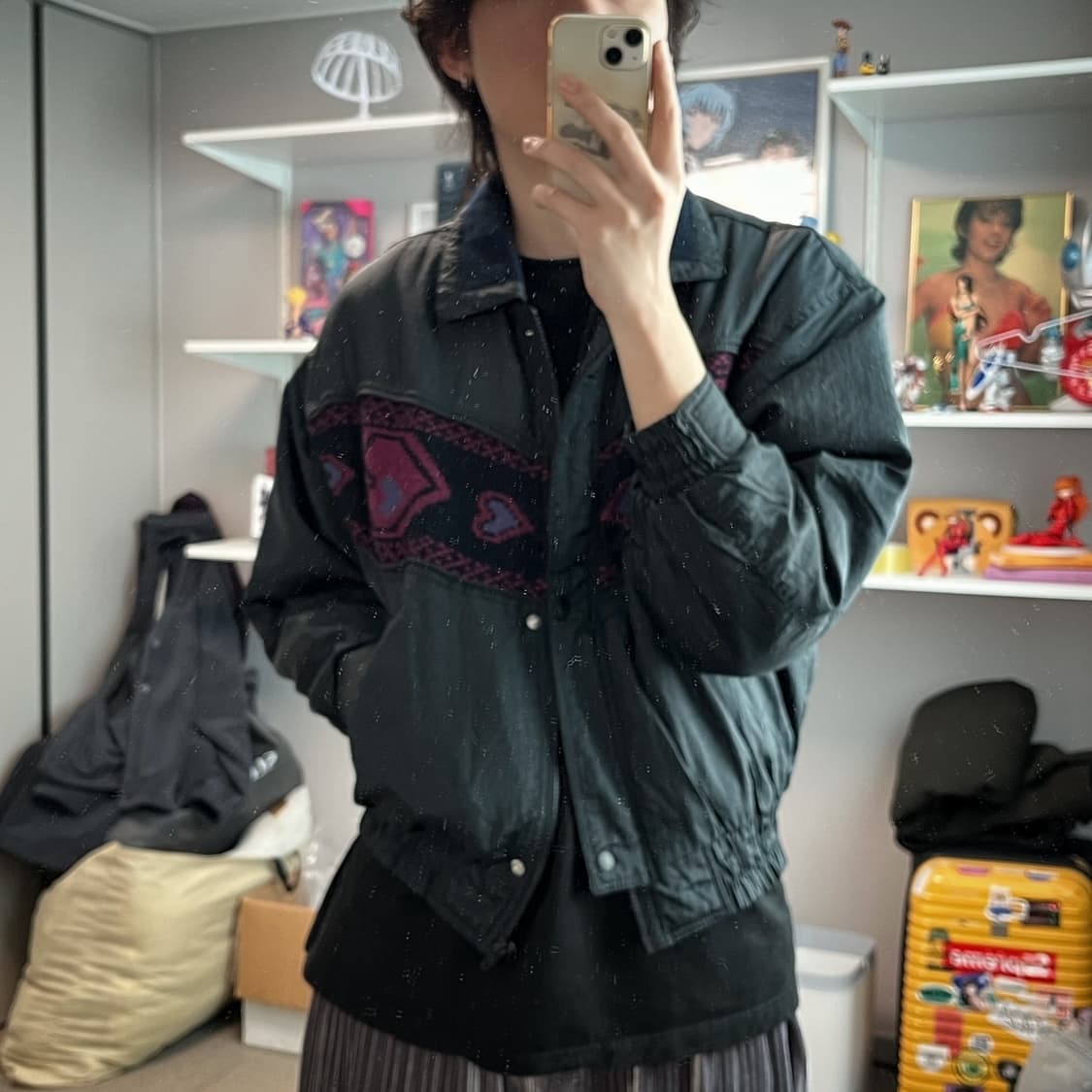 90s 빈티지 Y2K 갸루 나일론 자켓 상품이미지2