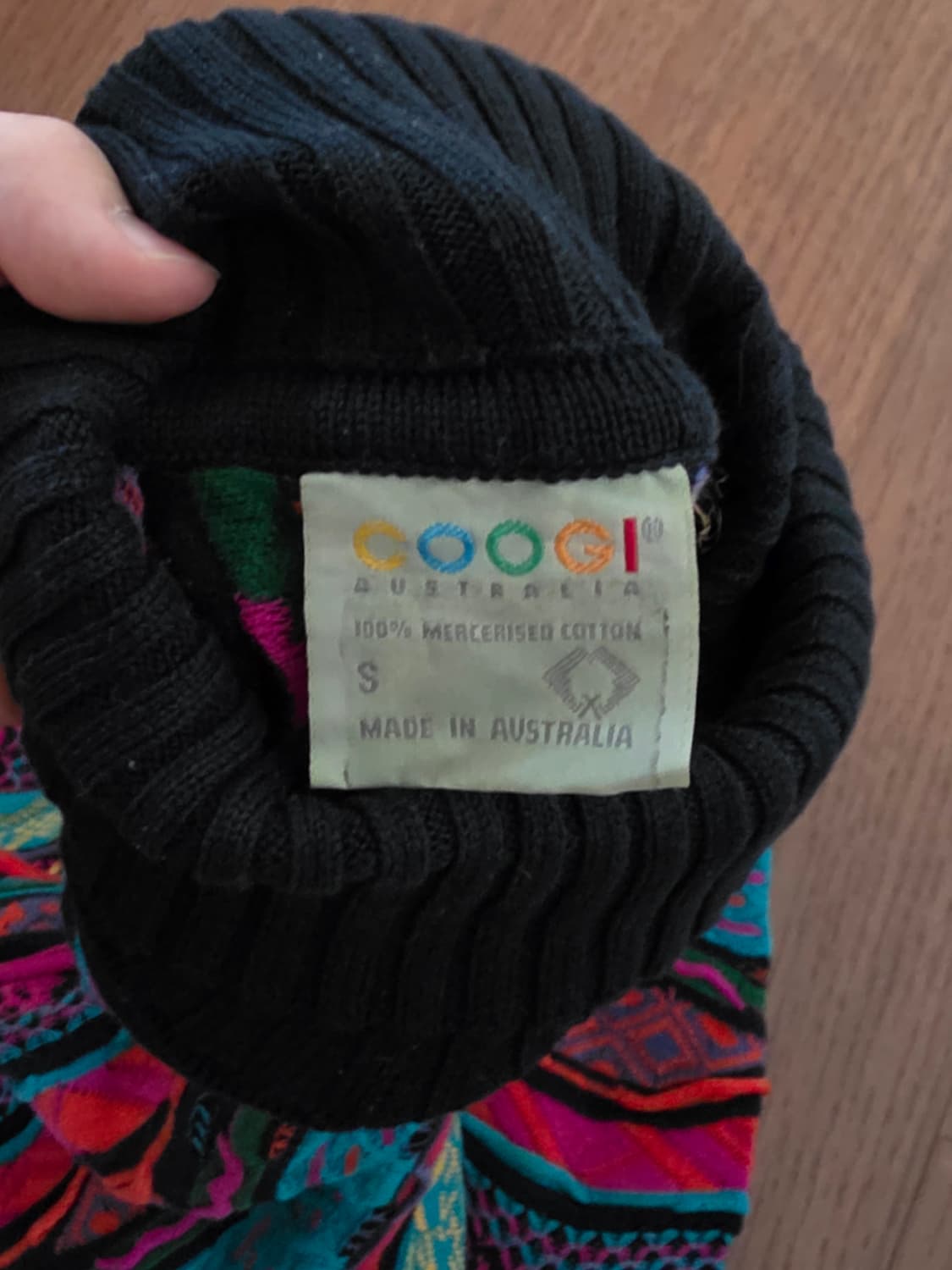 coogi 쿠지 목폴라 케이블 니트 상품이미지2