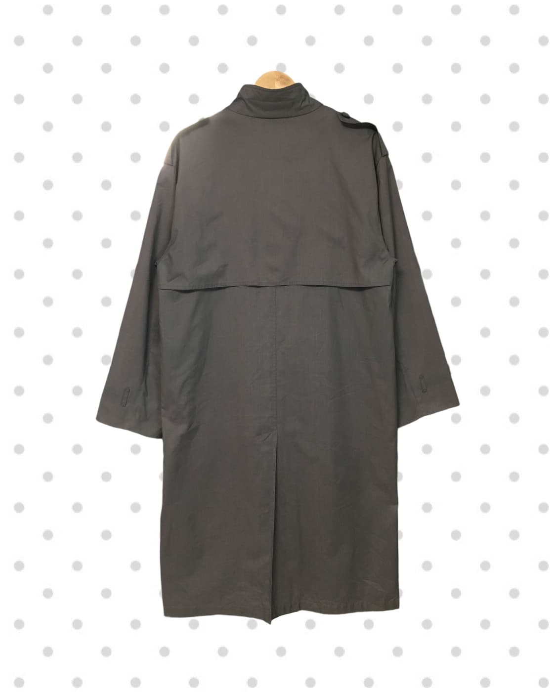 vintage long trench coat charcoal 상품이미지7
