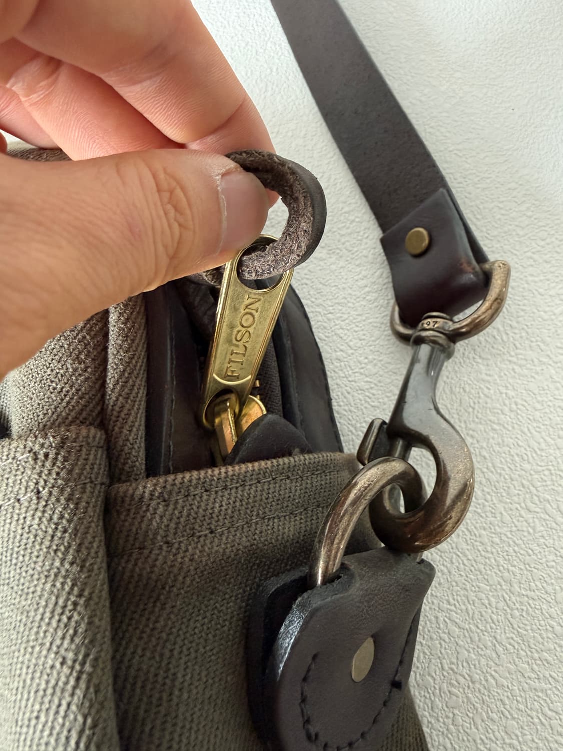 필슨(FILSON) 캔버스&레더 토트백(크로스 가능) 상품이미지6