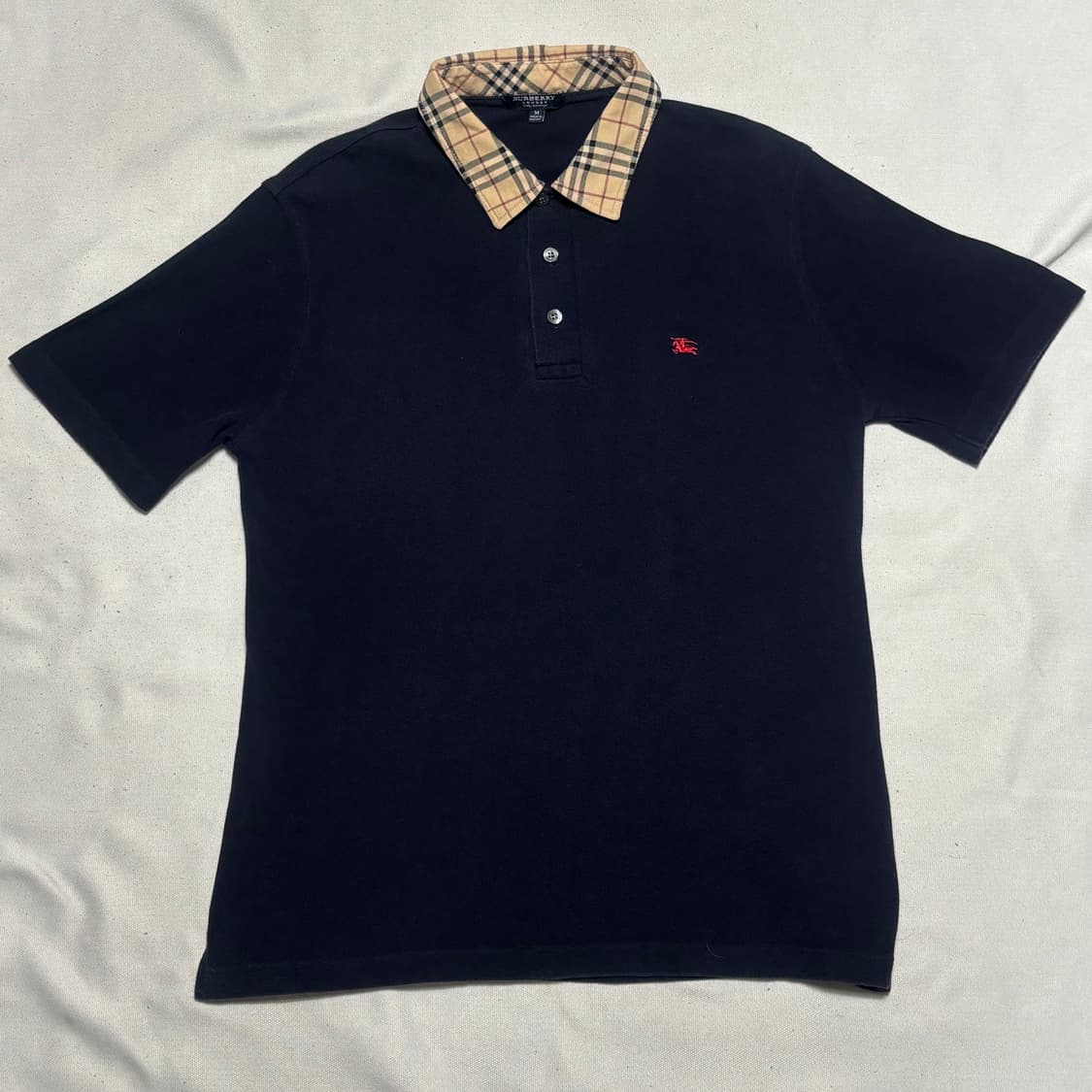 M 버버리 노바체크 카라 반팔티 상품이미지2