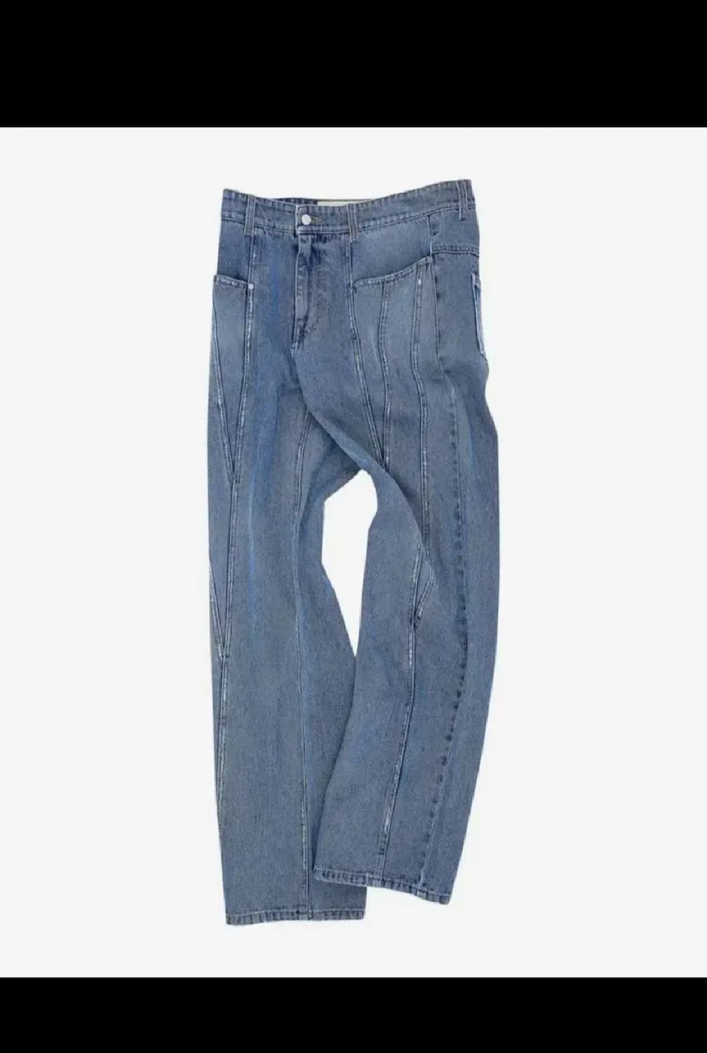 앤더슨벨  시에나 패널 와이드 레그진  33 상품이미지4