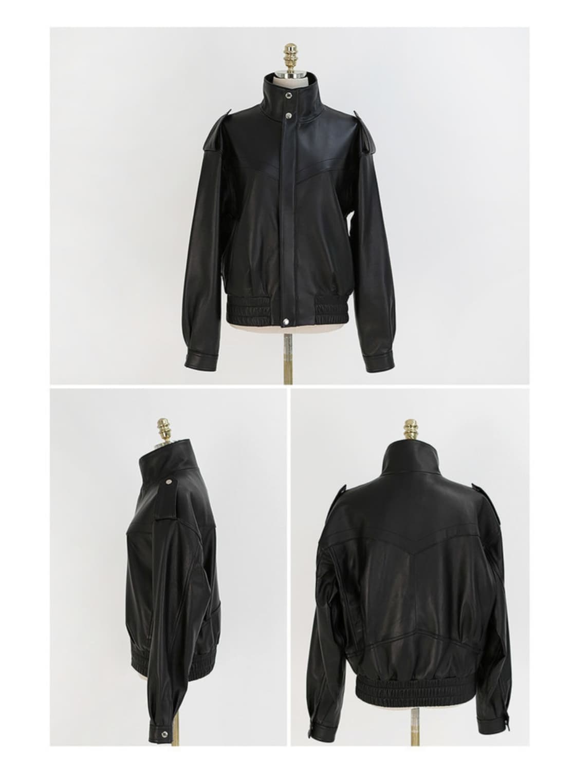 강자매 램스킨 가죽 레더 자켓 m 상품이미지3