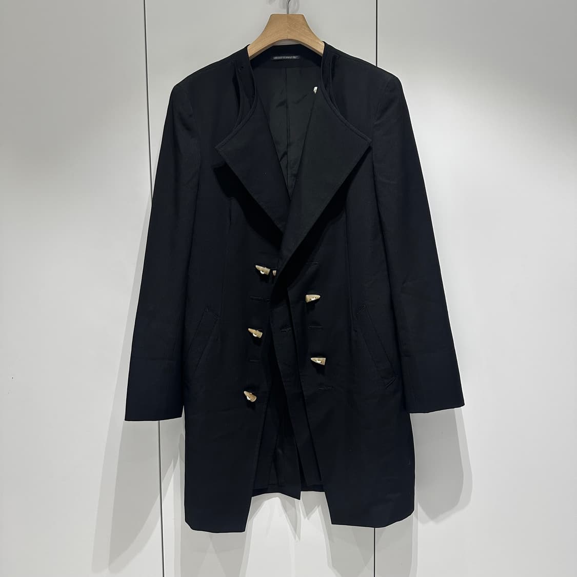 12aw 요지야마모토 뿌르옴므 어태쳐블 토글레이어 블레이져 상품이미지1