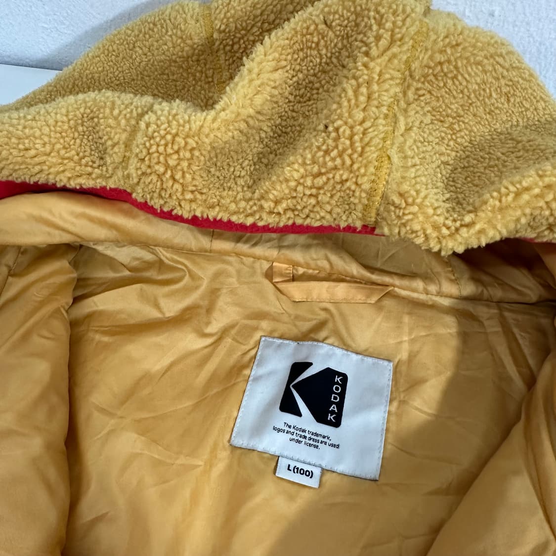 L KODAK 코닥 머스타드 후리스자켓 상품이미지6