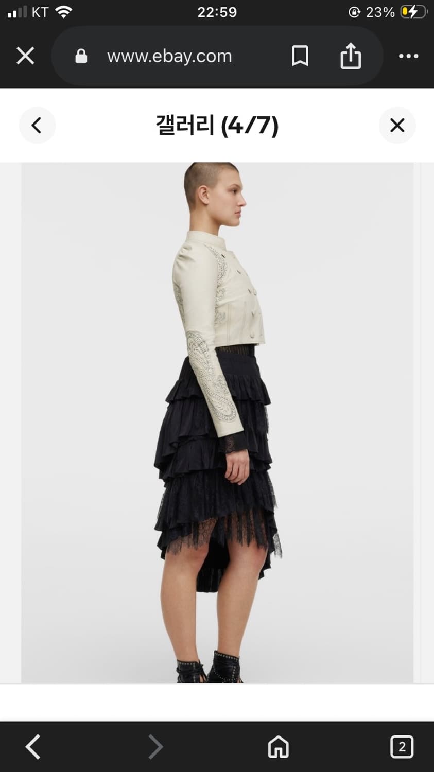 자라 ss 2022 collection ll 레이스 스커트 상품이미지8