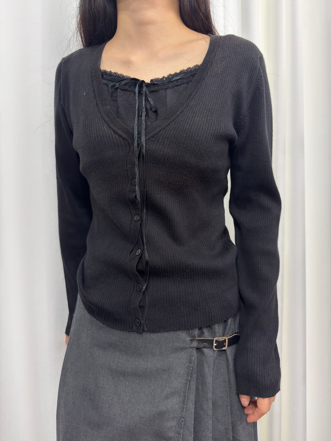 layered knit cardigan 상품이미지2