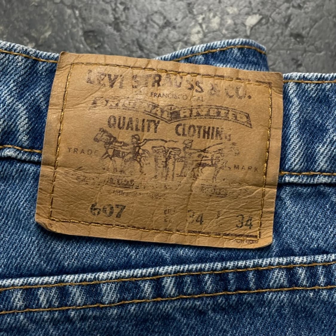 34 리바이스 오렌지탭 607 청바지 상품이미지5