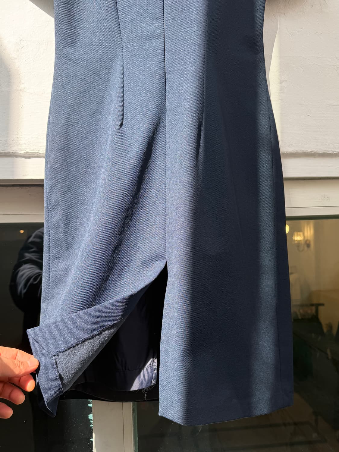 Blumarine 블루마린 네이비 퍼프 반팔 드레스 M 상품이미지5