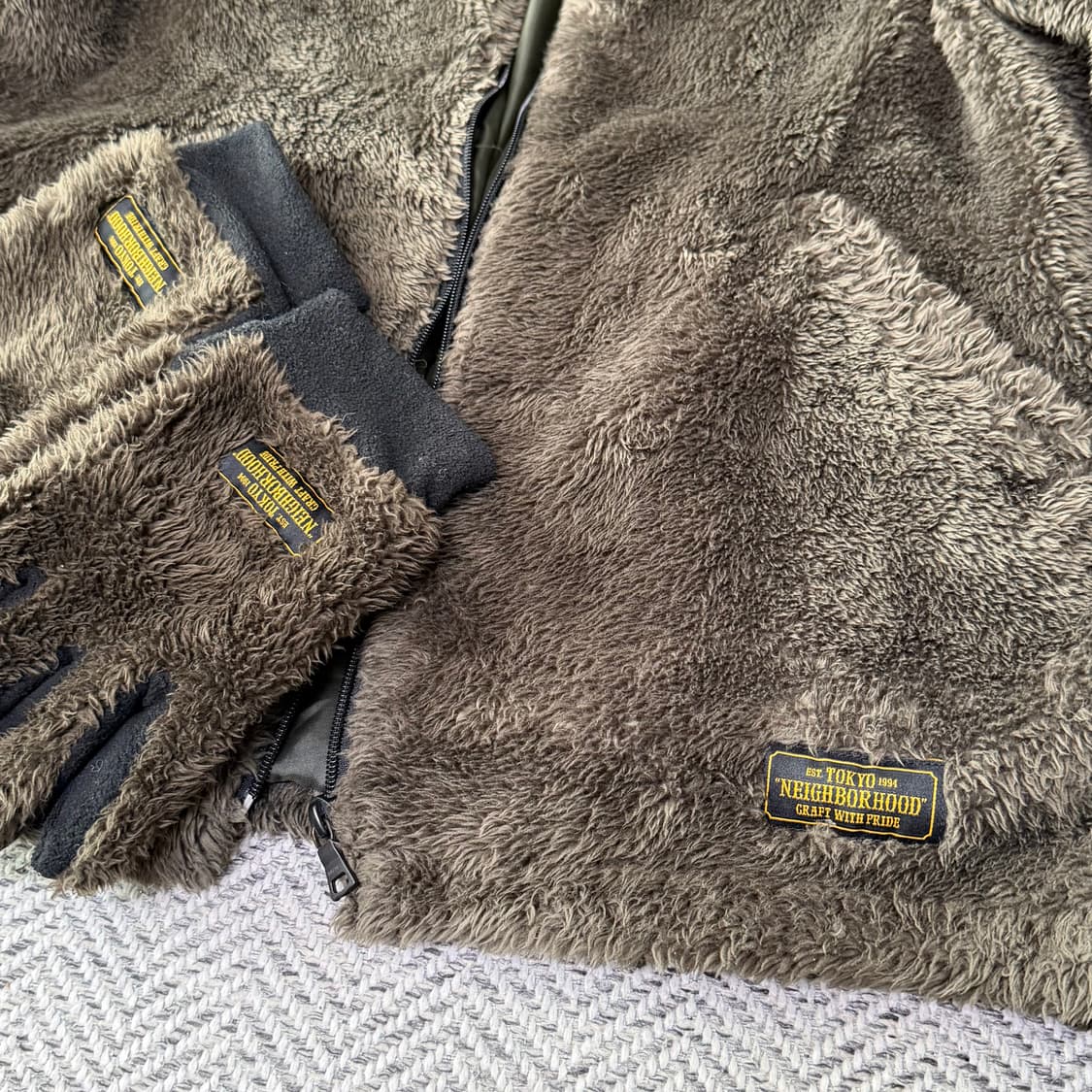 네이버후드 17AW 폴라 자켓 + 글로브 세트 상품이미지3