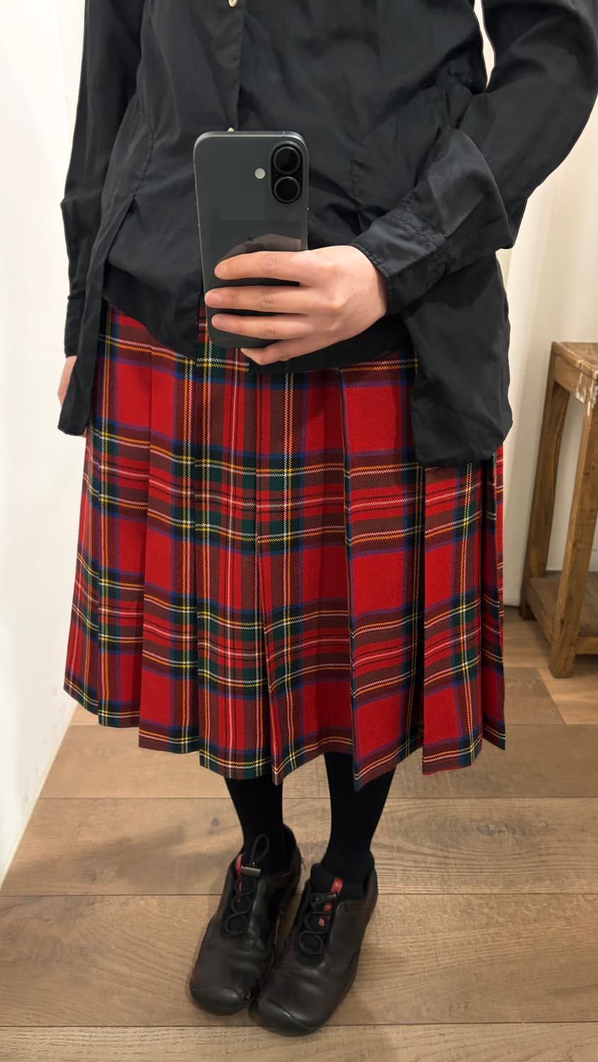 Tartan Check Pleats Skirt 상품이미지4