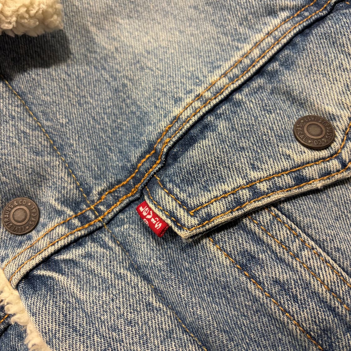 [XL] 리바이스 데님 트러커 자켓 쉐르파 청자켓 D258 상품이미지4