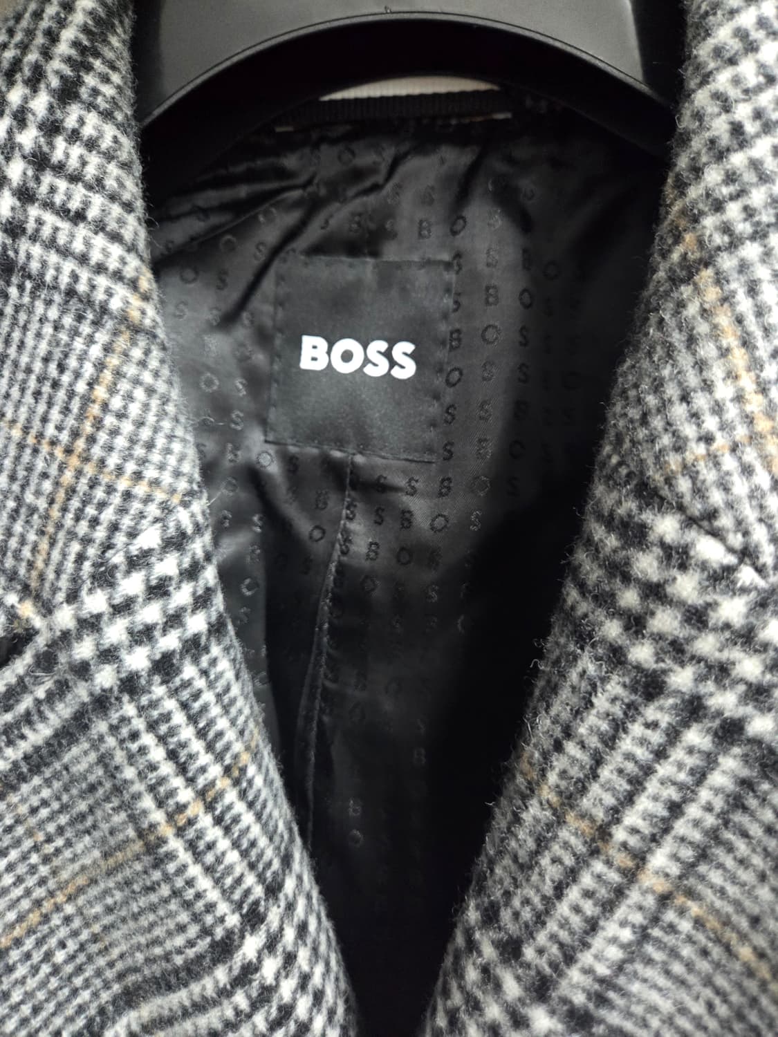 BOSS 보스 남성 체크 더블 코트 110 상품이미지3