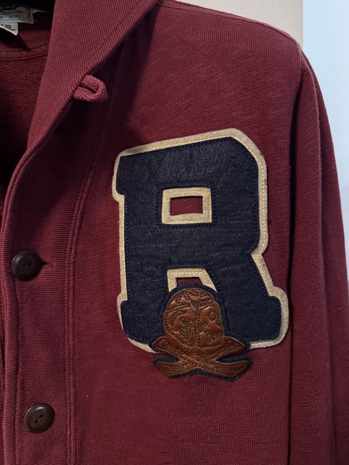 랄프로렌 럭비 숄카라 가디건 s 상품이미지3