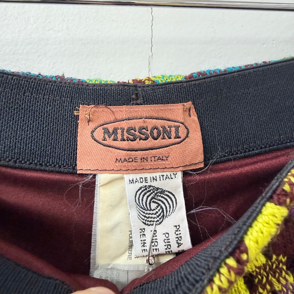 미쏘니 멀티컬러 패턴 니트 팬츠 상품이미지5