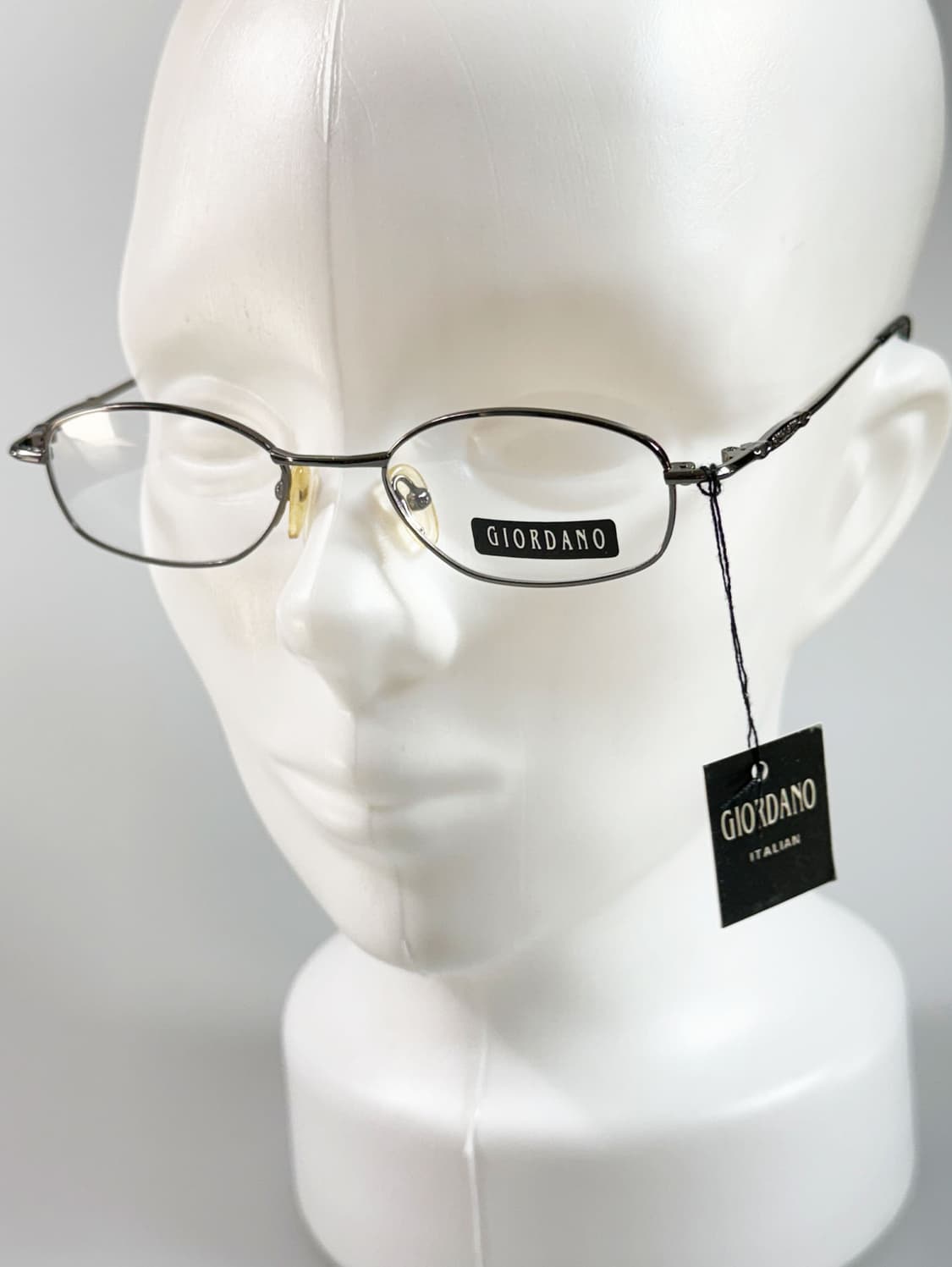 90s GIORDANO 슬림 오벌 건메탈 프레임 빈티지 안경 상품이미지9