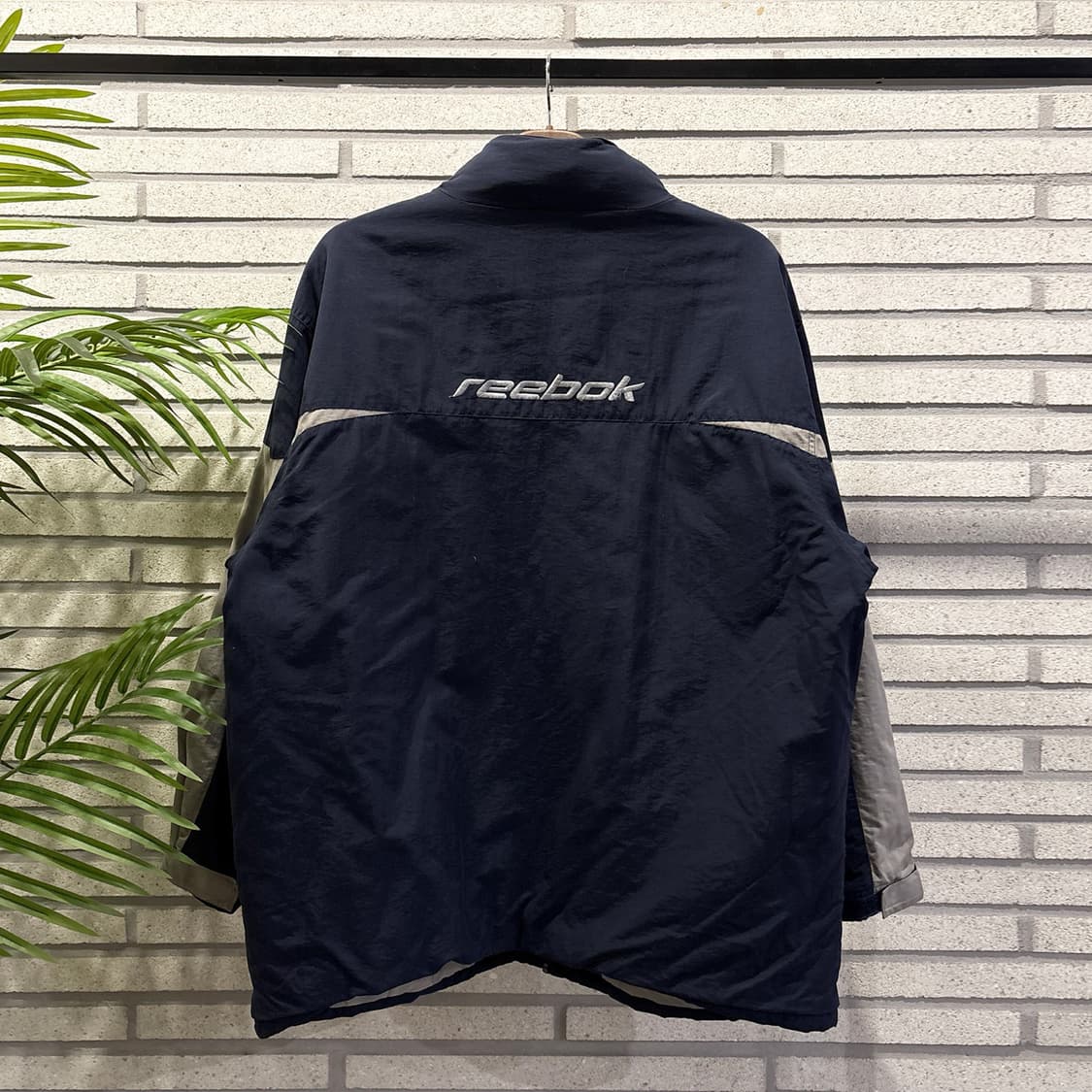 Reebok 리복 00s 퍼포먼스 집업 점퍼 로고 레터링 디테일 네이비 상품이미지3