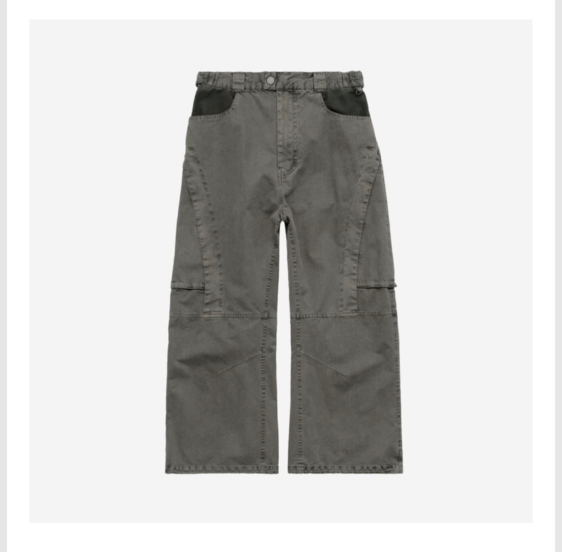 2) 폴리테루 보더 팬츠 베이지 2사이즈 상품이미지1