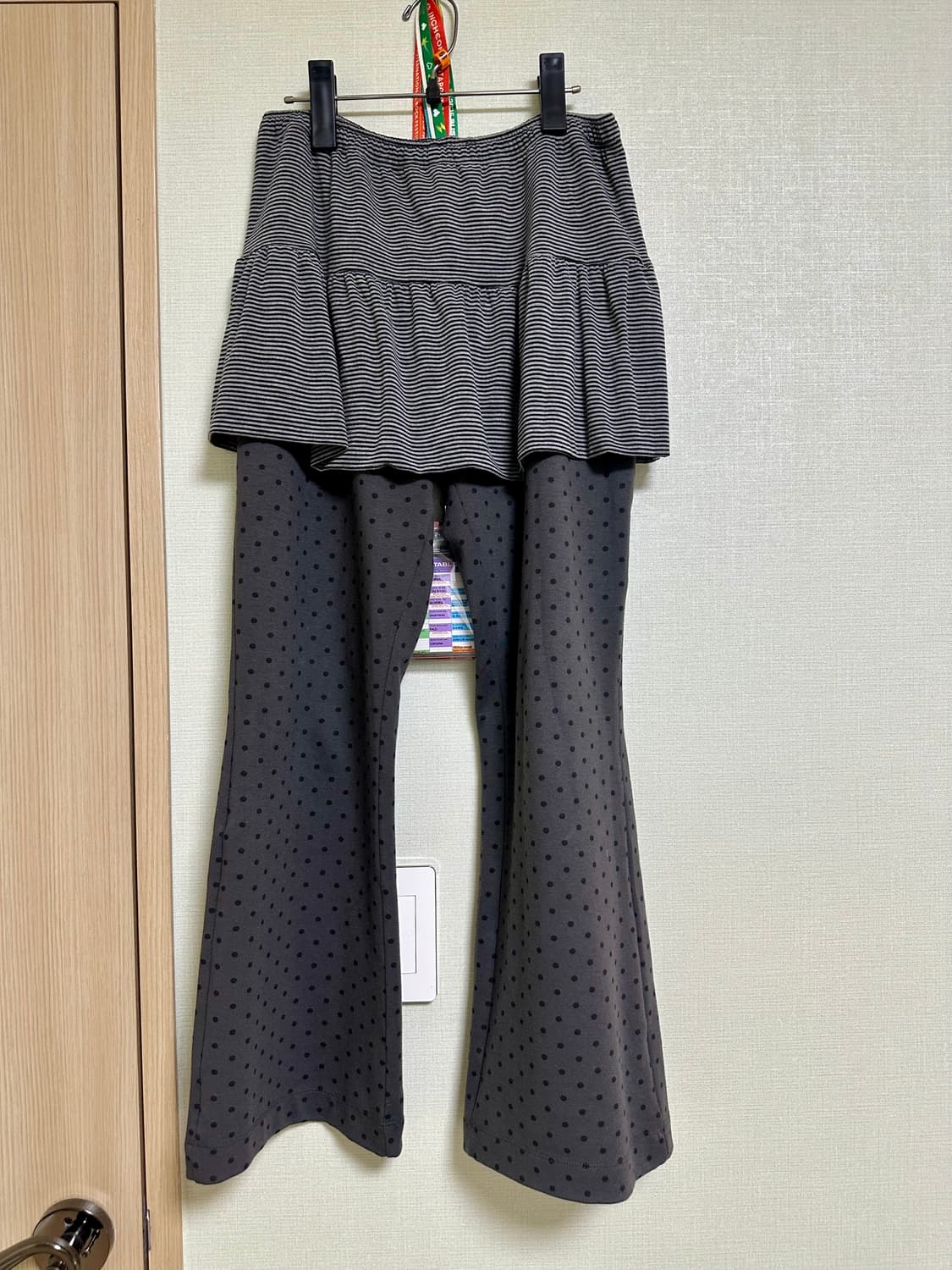 피브스피브스 Varied Skirt Layered Pants gray 상품이미지2