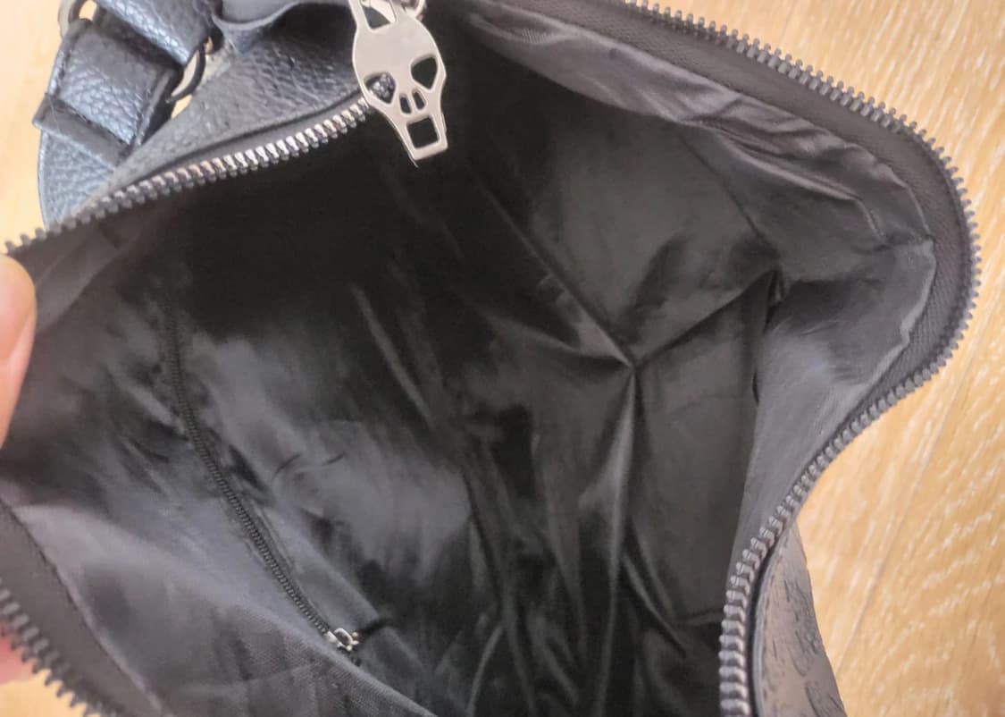 블랙 스컬 숄더백 상품이미지6