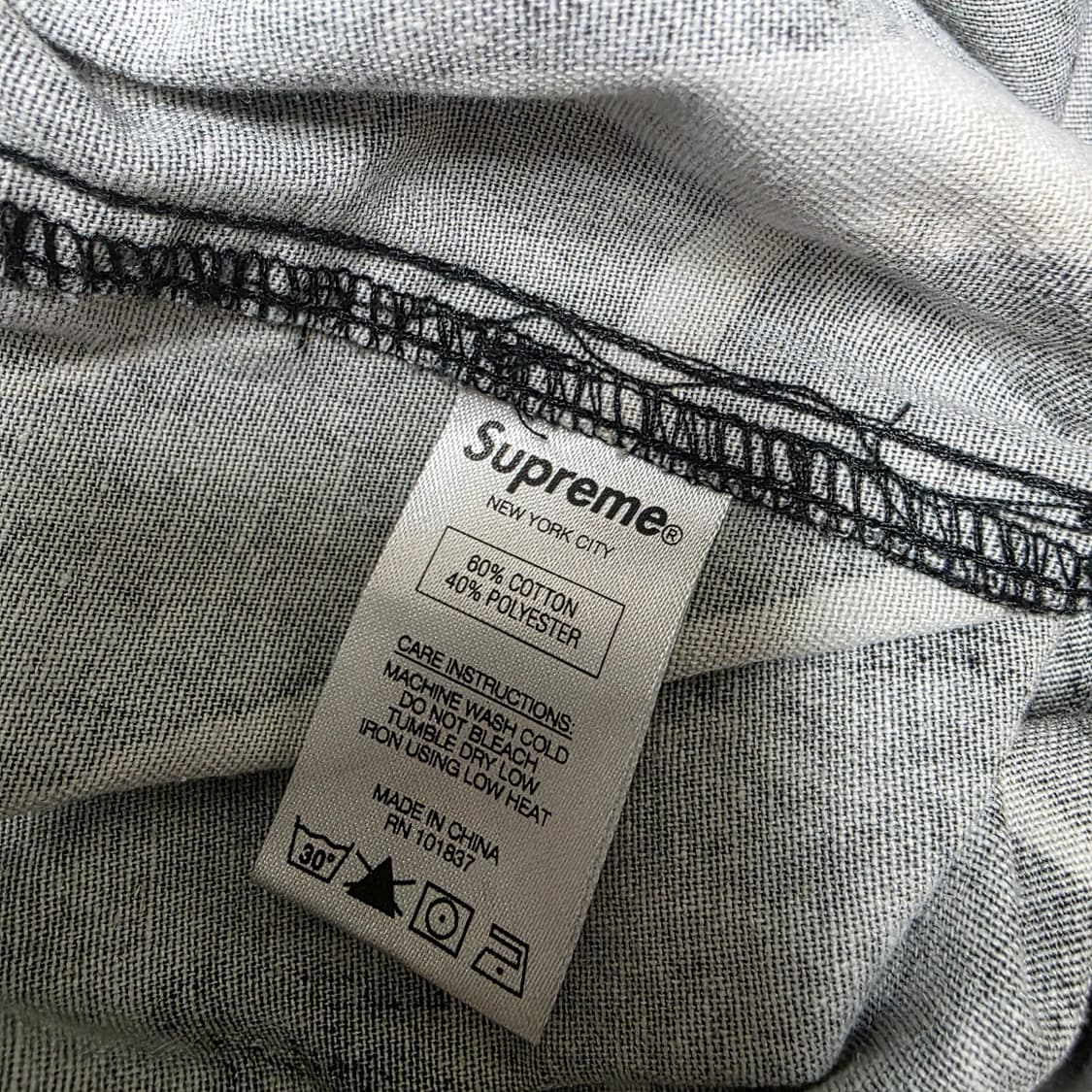 슈프림 리얼트리 카모 팬츠 블랙 상품이미지4