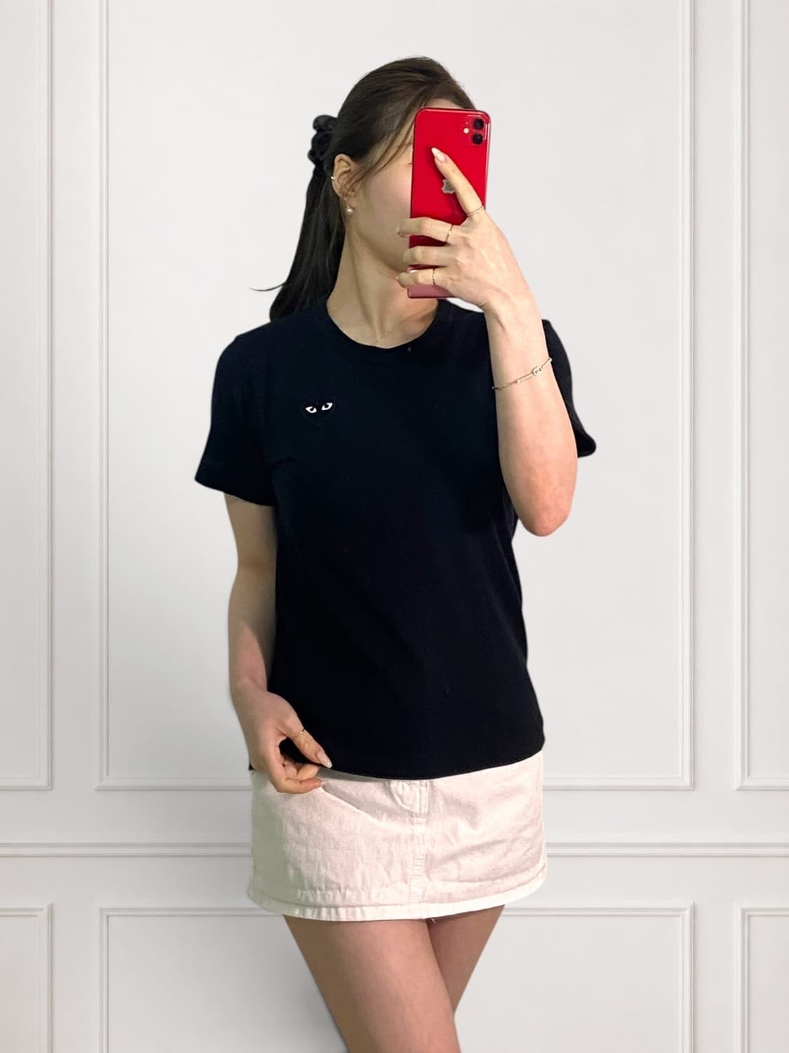 꼼데가르송 블랙와펜 라운드티 상품이미지2