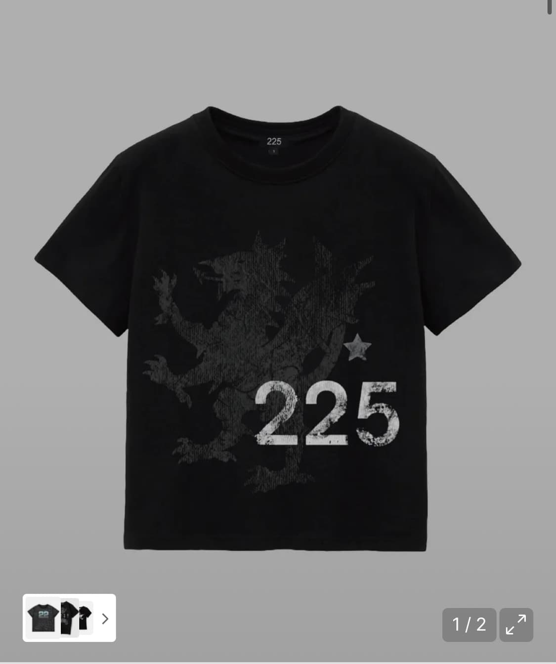 225 dragon crop T-shirt 드래곤 크롭 반팔 상품이미지1